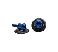 Puig 9258A Diabolo Pro supporto lavorato in alluminio per cavalletto con protezione del forcellone, Blu