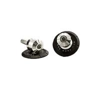 Puig 9260P Diabolo Pro supporto lavorato in alluminio per cavalletto con protezione del forcellone, Argento