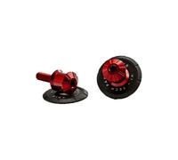 Puig 9260R Diabolo Pro supporto lavorato in alluminio per cavalletto con protezione del forcellone, Rosso