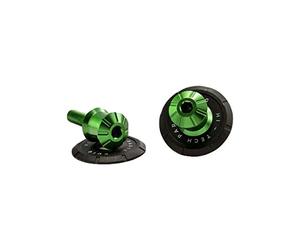 Puig 9261V Diabolo Pro supporto lavorato in alluminio per cavalletto con protezione del forcellone, Verde