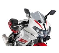 Puig 9591H Cupolino Racing e aerodinamico in acrilico da 3 mm con doppia altezza che migliora la protezione del casco e la stabilità ad alta velocità, Fumé