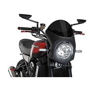 PUIG CUPOLINO SEMICARENATO PER KAWASAKI Z900 RS SE 22-24 FUME SCURO-NERO