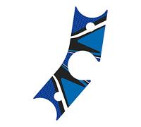 Puig 9845A Protezioni Tappo Serbatoio Protezione Adesiva con Design Sportivo Resistente a Urti Graffi e Raggi UV per Migliorare Protezione ed estetica, Blu