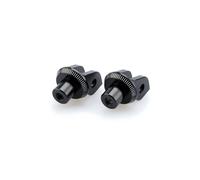 Puig Set Adattatori Pedane Pilota per Aprilia RSV4 09-12/Factory 13-14, Tuono V4 R 11-14 Nero