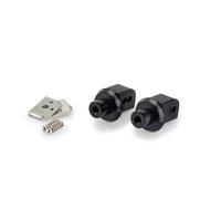 PUIG ADATTATORI POGG. FISSI PASSEGGERO YAMAHA XV950 RACER 2016-2017 NERO