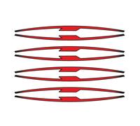 Puig 21833R Strisce Adesive Performance per Pneumatici Rosso