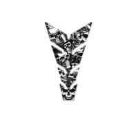 PUIG ADESIVI PROTEZIONE SERBATOIO SKULL PARTY BLACK&WHITE NERO 20594N