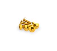 Puig: Blister 6 viti panciuto M6 x 20 mm. giallo