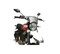 Puig Fly Schermo Parabrezza Alluminio Argento Ducati Scrambler 1100 2018 - 2020
