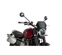 PUIG CARENATURA FRONTALE IN ALLUMINIO TRIUMPH SCRAMBLER 1200 X 24-25 NERO