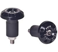 Puig - Contrappesi universali per manubrio da motocicletta, materiale: alluminio nero