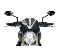 Puig Cupolino retro per BMW R Nine T fumé scuro-nero con kit di fissaggio e ABE