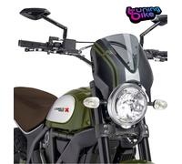 PUIG CUPOLINO RETRO PER DUCATI SCRAMBLER DESERT SLED 2021 FUME CHIARO-CARBON