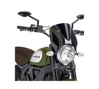 PUIG CUPOLINO RETRO PER DUCATI SCRAMBLER CLASSIC 17-18 NERO-NERO