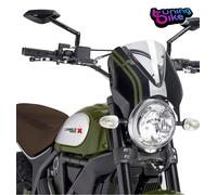 PUIG CUPOLINO RETRO PER DUCATI SCRAMBLER DESERT SLED 2021 TRASPARENTE-NERO