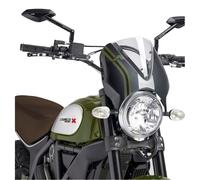 PUIG CUPOLINO RETRO PER DUCATI SCRAMBLER ICON DARK 2020 TRASPARENTE-CARBON