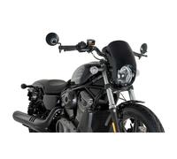 Puig 21956N Semicarena Anarchy per Harley Davidson Nightster 975 Special 2023 e 2024 - Protezione Aerodinamica e Design Sportivo, Nero