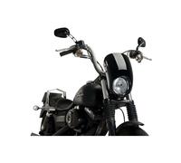 PUIG CUPOLINO SEMICARENATO ANARCHY HARLEY DYNA STREET BOB FXDB/I 2006-2017 NERO