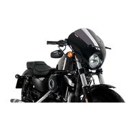 PUIG CUPOLINO SEMICARENATO DARK NIGHT PER HARLEY D. SPORTSTER FORTY-EIGHT XL1200