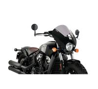 Puig Dark Night Indian Scout Bobber 2025 Headlight Holder Argento