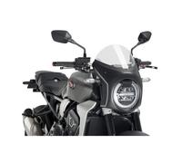 PUIG CUPOLINO SEMICARENATO HONDA CB650R NEO SPORTS CAFE 21-23 TRASPARENTE-NERO