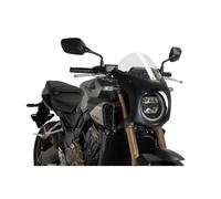 PUIG CUPOLINO SEMICARENATO PER HONDA CB650R NEO SPORTS CAFE 2024 TRASPARENTE-NER