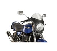 PUIG CUPOLINO SEMICARENATO PER TRIUMPH THRUXTON R 2020 FUME CHIARO-CARBON