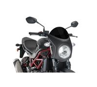 PUIG CUPOLINO SEMICARENATO PER SUZUKI SV650 2017 NERO-CARBON
