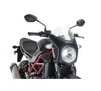 PUIG CUPOLINO SEMICARENATO PER SUZUKI SV650 2020 TRASPARENTE-NERO