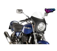 PUIG CUPOLINO SEMICARENATO PER TRIUMPH THRUXTON 2018 TRASPARENTE-CARBON