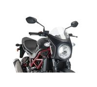 PUIG CUPOLINO SEMICARENATO SUZUKI SV650 16-21 TRASPARENTE-NERO
