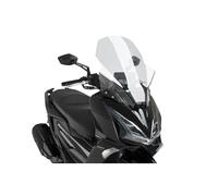 Puig 22697W Parabrezza V-Tech Line Touring aerodinamico in PMMA con design angoloso per massima protezione dal vento e comfort di guida, Trasparente