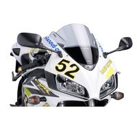 Puig 1665H Cupolino Z-Racing aerodinamico e sportivo in acrilico da 3 mm con doppia altezza e canalizzazioni laterali che migliorano protezione e stabilità, Fumé