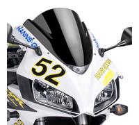 Puig 1665N Cupolino Z-Racing aerodinamico e sportivo in acrilico da 3 mm con doppia altezza e canalizzazioni laterali che migliorano protezione e stabilità, Nero