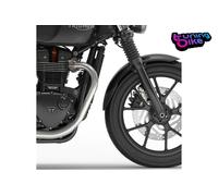 PUIG ESTENSIONE PARAFANGO ANTERIORE PER TRIUMPH STREET TWIN 2020 NERO OPACO
