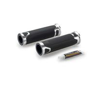 PUIG MANOPOLE MODELLO REVVING COLORE SILVER - Lunghezza: 119 mm.