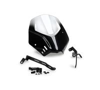 Puig 21580W Naked New Generation Sport Sportiva e aerodinamica in Acrilico da 3 mm con Design rialzato Che migliora la Protezione e Mantiene Un’Ampia visibilità, Trasparente