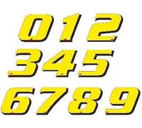 PUIG: numero 7 115 mm, confezione da 5 pezzi giallo