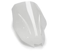 Puig 21260W Cupolino Touring alto e aerodinamico in acrilico CN da 4 mm con profilo arrotondato, zona superiore piatta e deflettori che migliorano la protezione, Trasparente