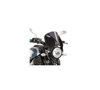 Puig Parabrezza Modello Retro Semicarenatura in Carbon Look 9561F per Yamaha XSR700 16'-19', Yamaha XSR700 Xtribute 19'