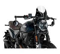 Puig 21580W Naked New Generation Sport Sportiva e aerodinamica in Acrilico da 3 mm con Design rialzato Che migliora la Protezione e Mantiene Un’Ampia visibilità, Trasparente