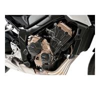 Puig 21367N Coperture protettive motore in polimero termoplastico ad alta resistenza per protezione contro urti e usura, Nero