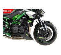Puig 22732J Untere Verkleidung aerodynamisch für Motorräder aus hochfestem ABS und Aluminium mit sportlichem Design und Motorschutz, Mattschwarz