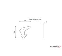 PUIG serie di spoiler per compatibile con KAWASAKI ZH2