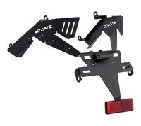 Puig 22193N Supporti Portatarga supporto portatarga in acciaio e poliammide con inclinazione regolabile, sistema di fissaggio sicuro e design sportivo, Nero