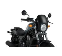 PUIG Cupolino semicarenato Anarchy per Honda CMX500 Rebel 17-19 Nero opaco