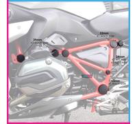 PUIG TAPPI TELAIO PER BMW R1200 R 15-18 NERO