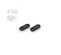 PUIG TAPPO FORO SPECCHIETTO YAMAHA XJ6 DIVERSION 09-16 NERO