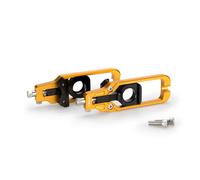 Puig 20691O Tendicatena in Alluminio anodizzato Lavorato CNC con Sistema di Regolazione precisa e marcatura Superiore per Regolazione Facile e sicura, Oro