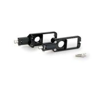 Puig 21191N Tendicatena in alluminio anodizzato lavorato CNC con sistema di regolazione precisa e marcatura superiore per regolazione facile e sicura, Nero